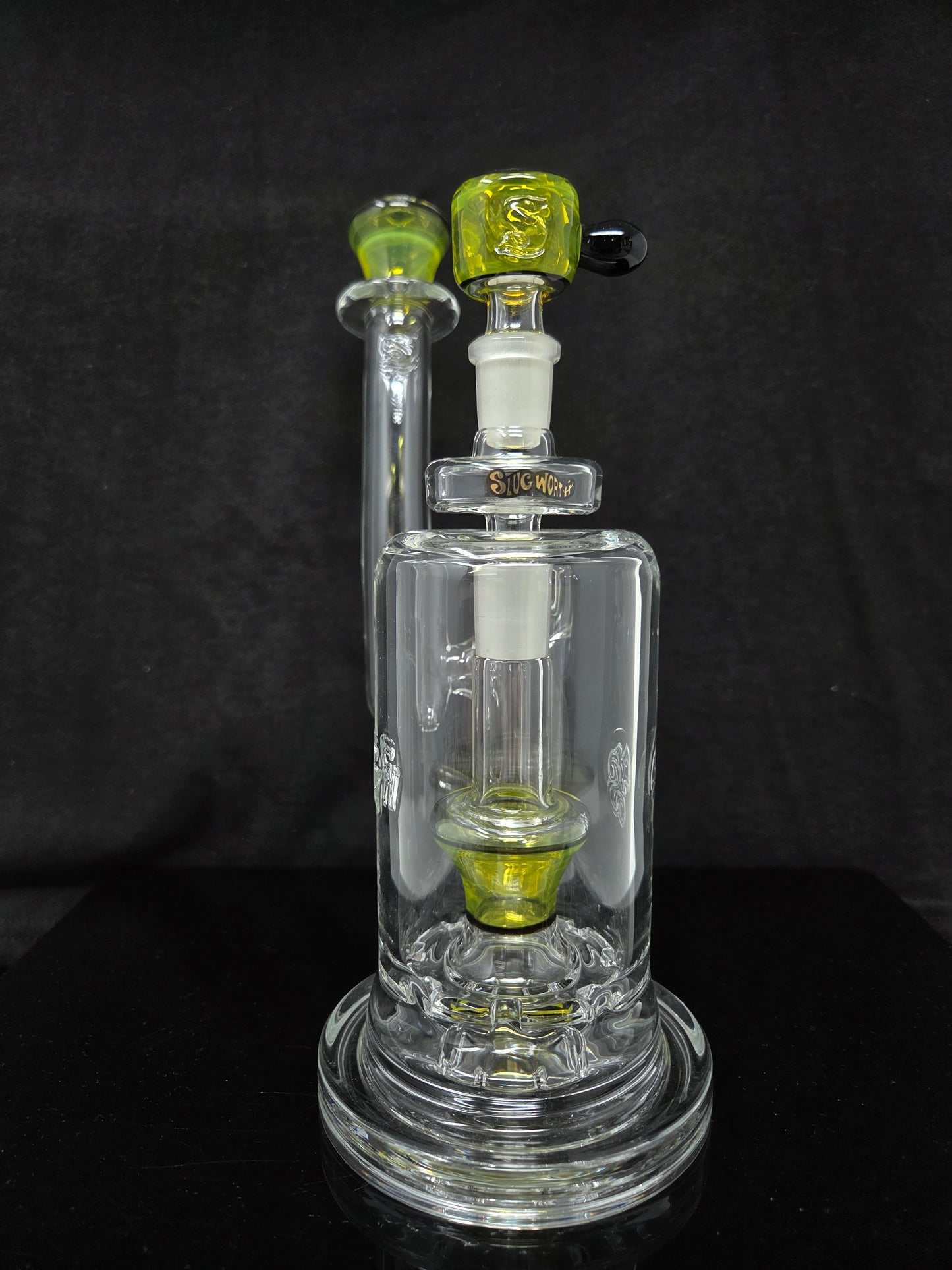 SlugWorth Glass Top Hat Double Bubblers