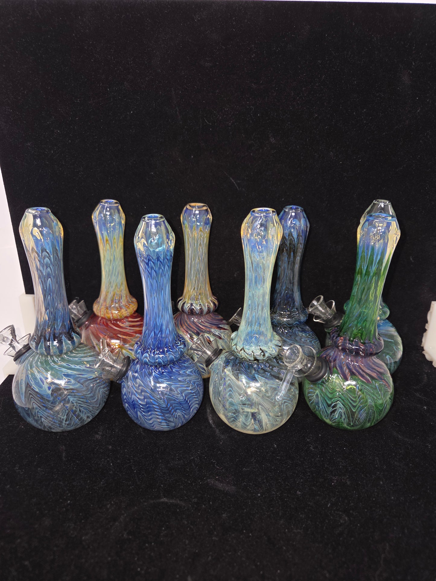 Oregon Made Glass Mini Round Bottom 6" Tubes - Pull Stem