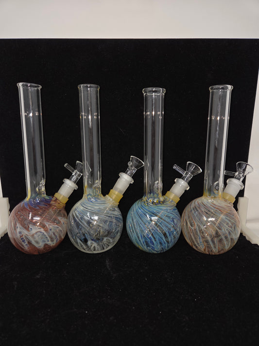 Oregon Made Glass Round Bottom 8" Tubes - Downstem