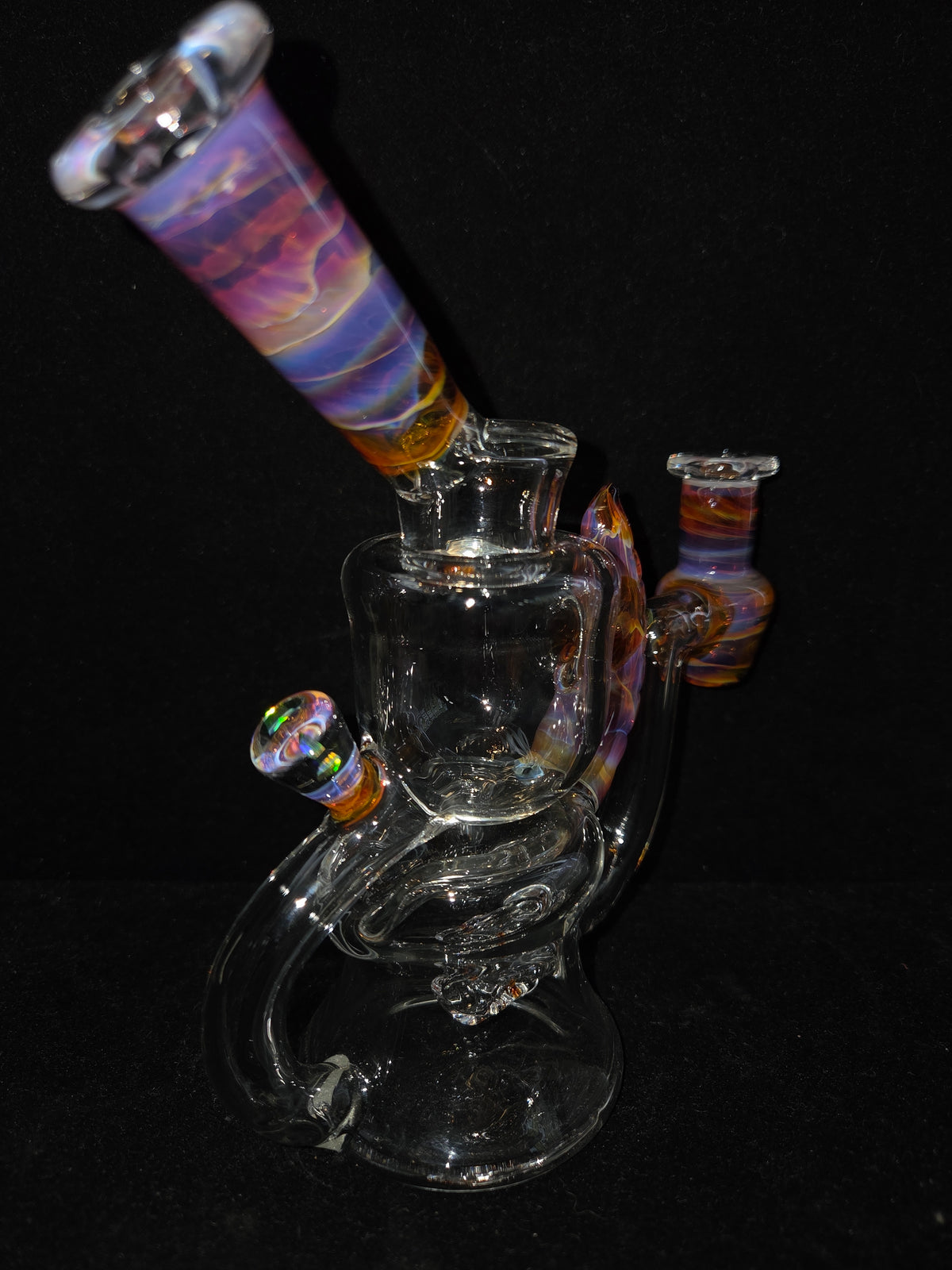 Garner Glass Horn Dumper - Amber Purple