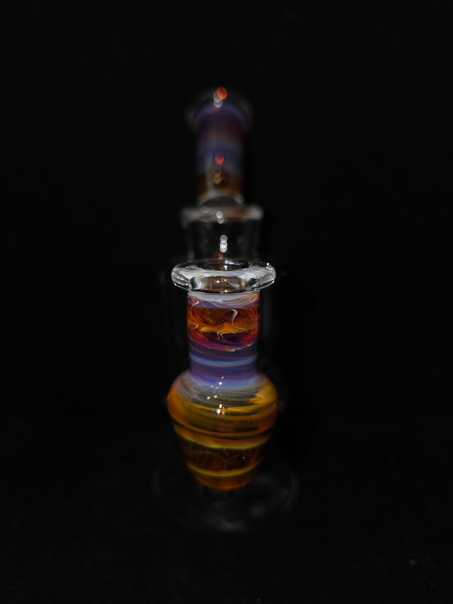 Garner Glass Horn Dumper - Amber Purple