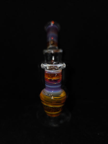 Garner Glass Horn Dumper - Amber Purple