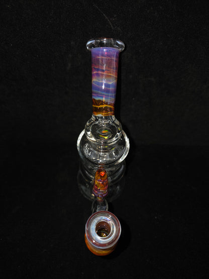 Garner Glass Horn Dumper - Amber Purple