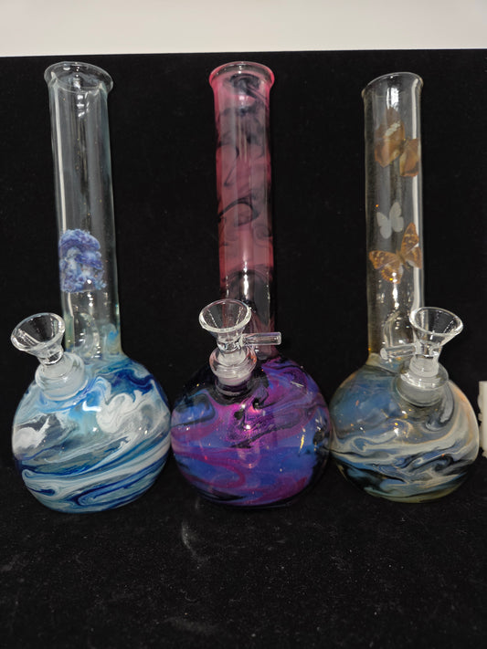 Oregon Made Glass Round Bottom 10" Tubes - Downstem