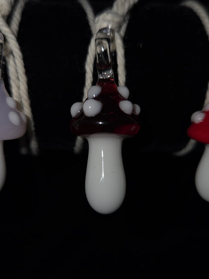 Kyle White Mushroom Pendants