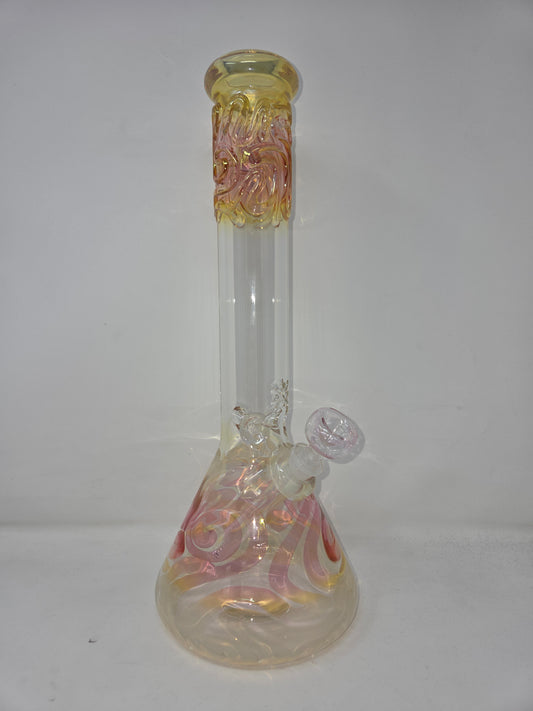 16" 50x5 Clear Gold/Silver Fumed Beakers