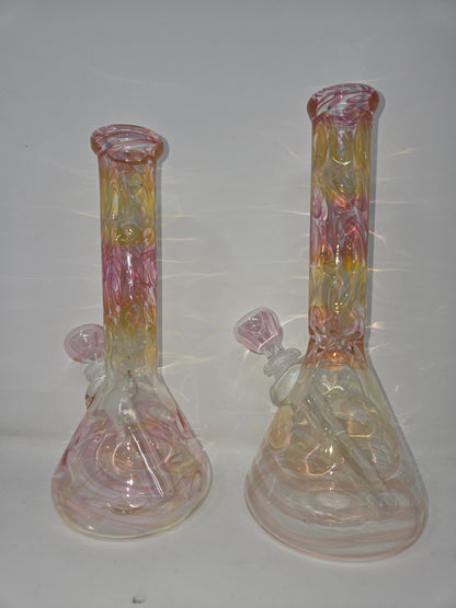 9" 32x4 Fully Gold/Silver Fumed Beakers