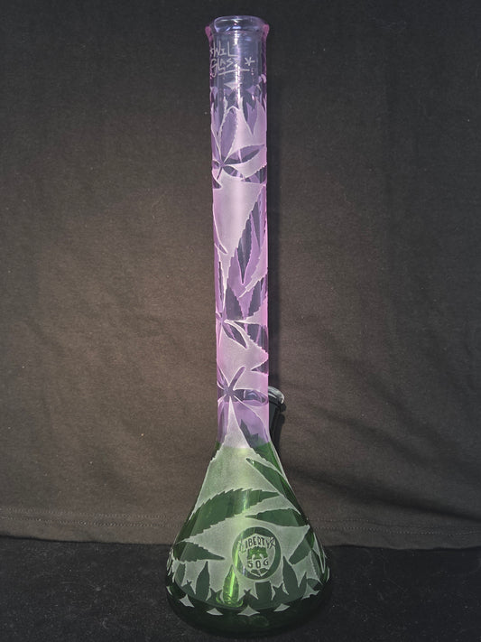 Wil Glass x Liberty 50G Sandblasted "BFN" Beaker