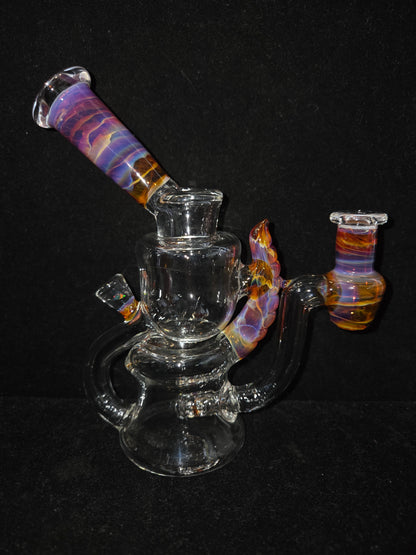 Garner Glass Horn Dumper - Amber Purple