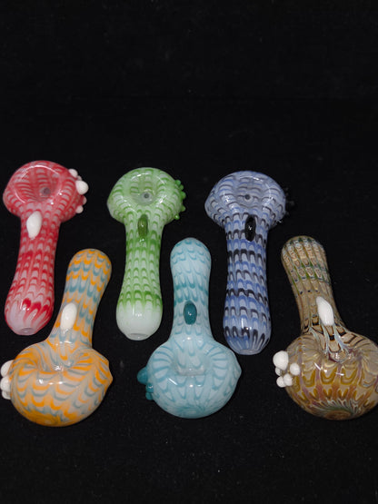 Schones Glass Wrap & Rake Spoon Pipes