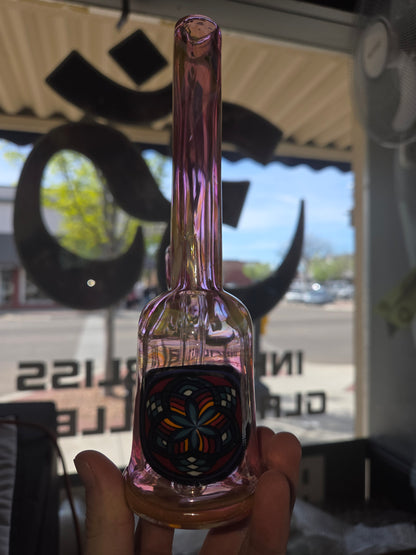Glass Smith Fumed Fillacello Sake Bottle