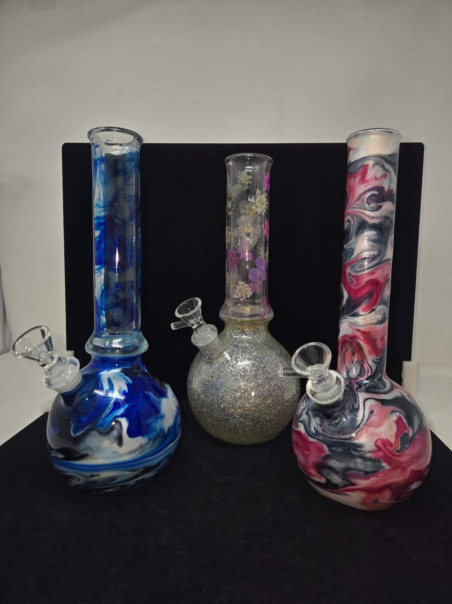 Oregon Made Glass Round Bottom 10" Tubes - Fixed Stem