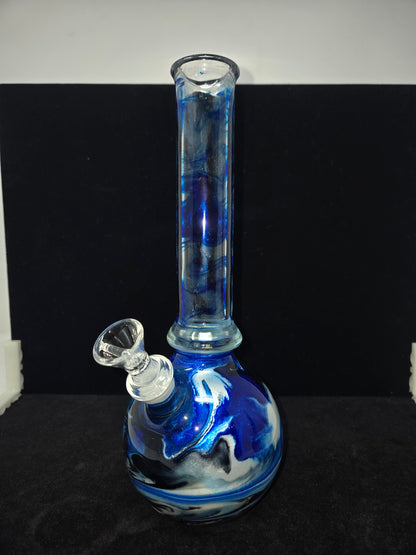 Oregon Made Glass Round Bottom 10" Tubes - Fixed Stem