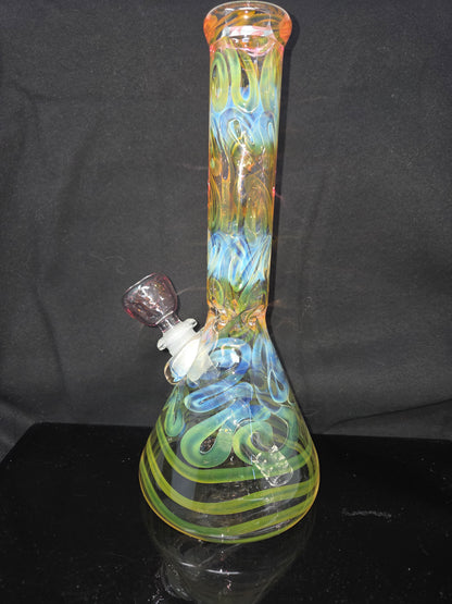 9" 32x4 Fully Gold/Silver Fumed Beakers