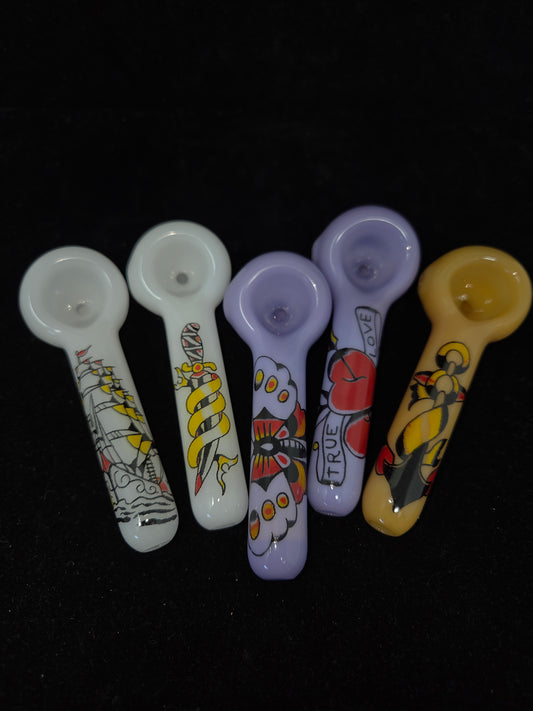 JFG Traditional Tattoo Spoon Pipes