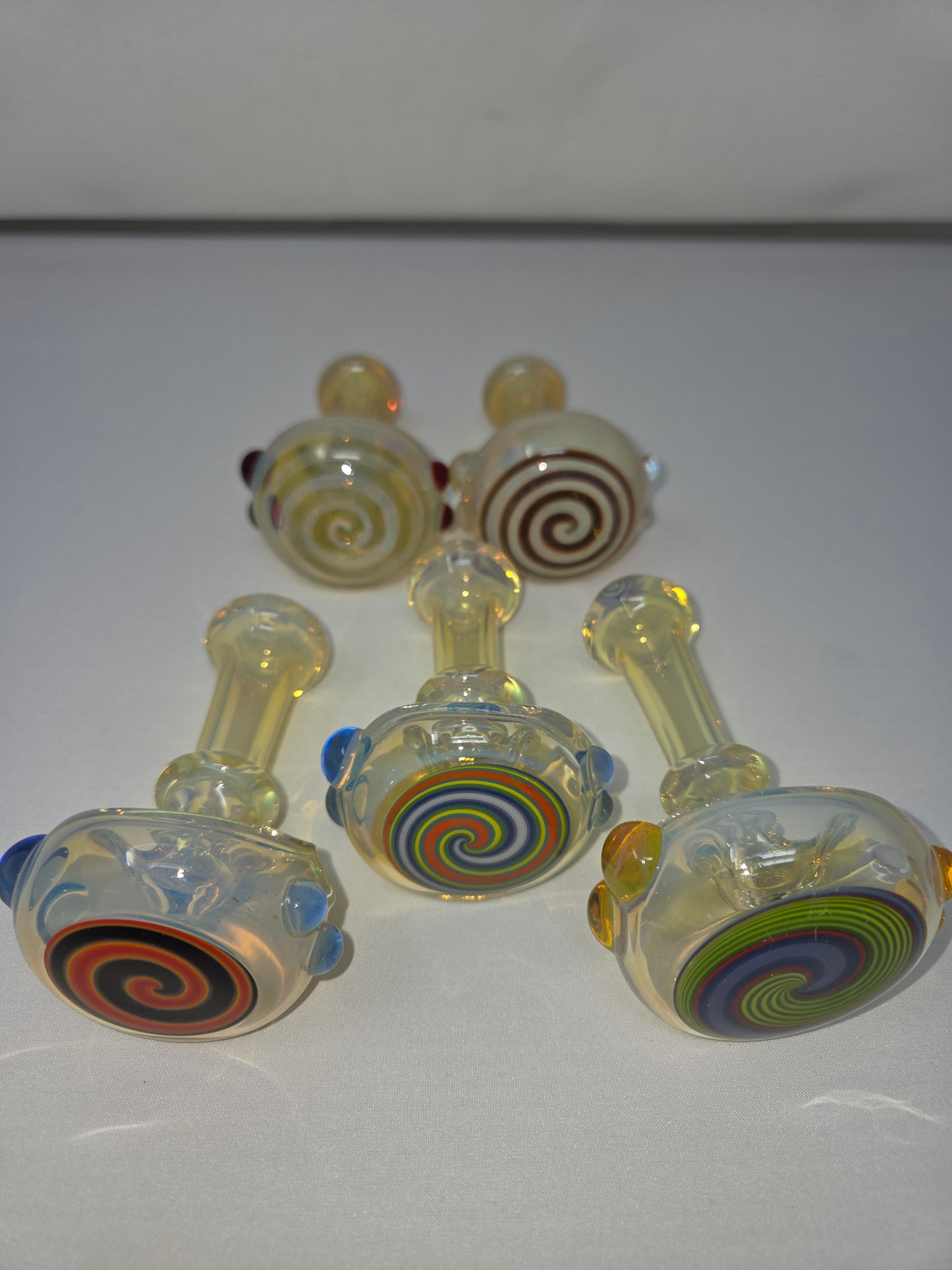Swirl Cap Hand Pipes