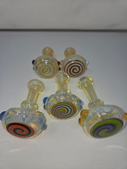 Swirl Cap Hand Pipes