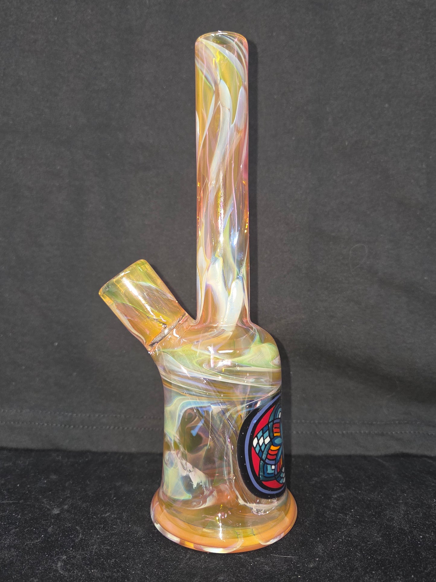 Glass Smith Fumed Fillacello Sake Bottle