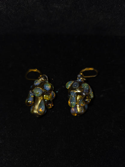 Windstar Glass Drippy Mushroom Earrings