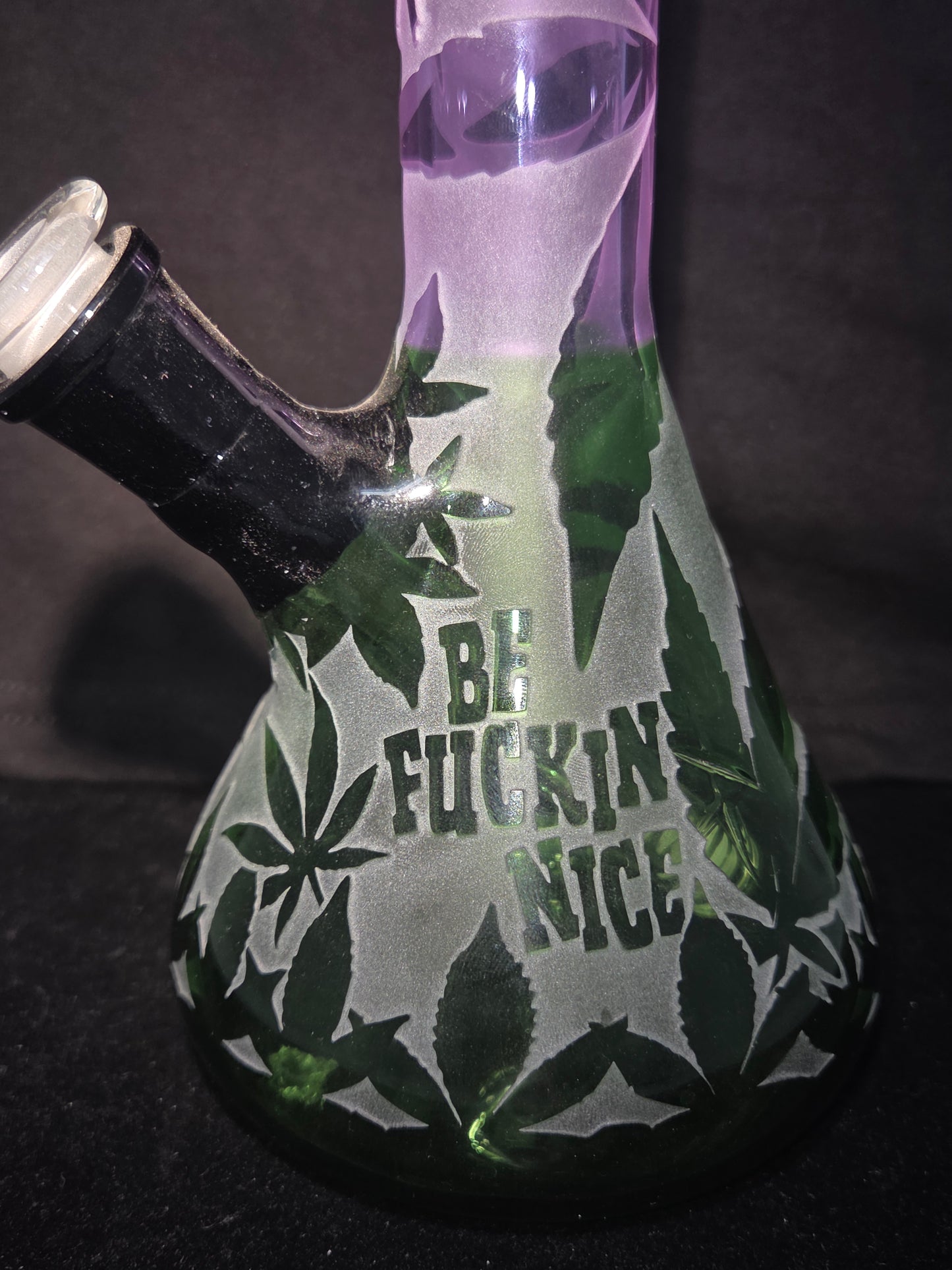 Wil Glass x Liberty 50G Sandblasted "BFN" Beaker