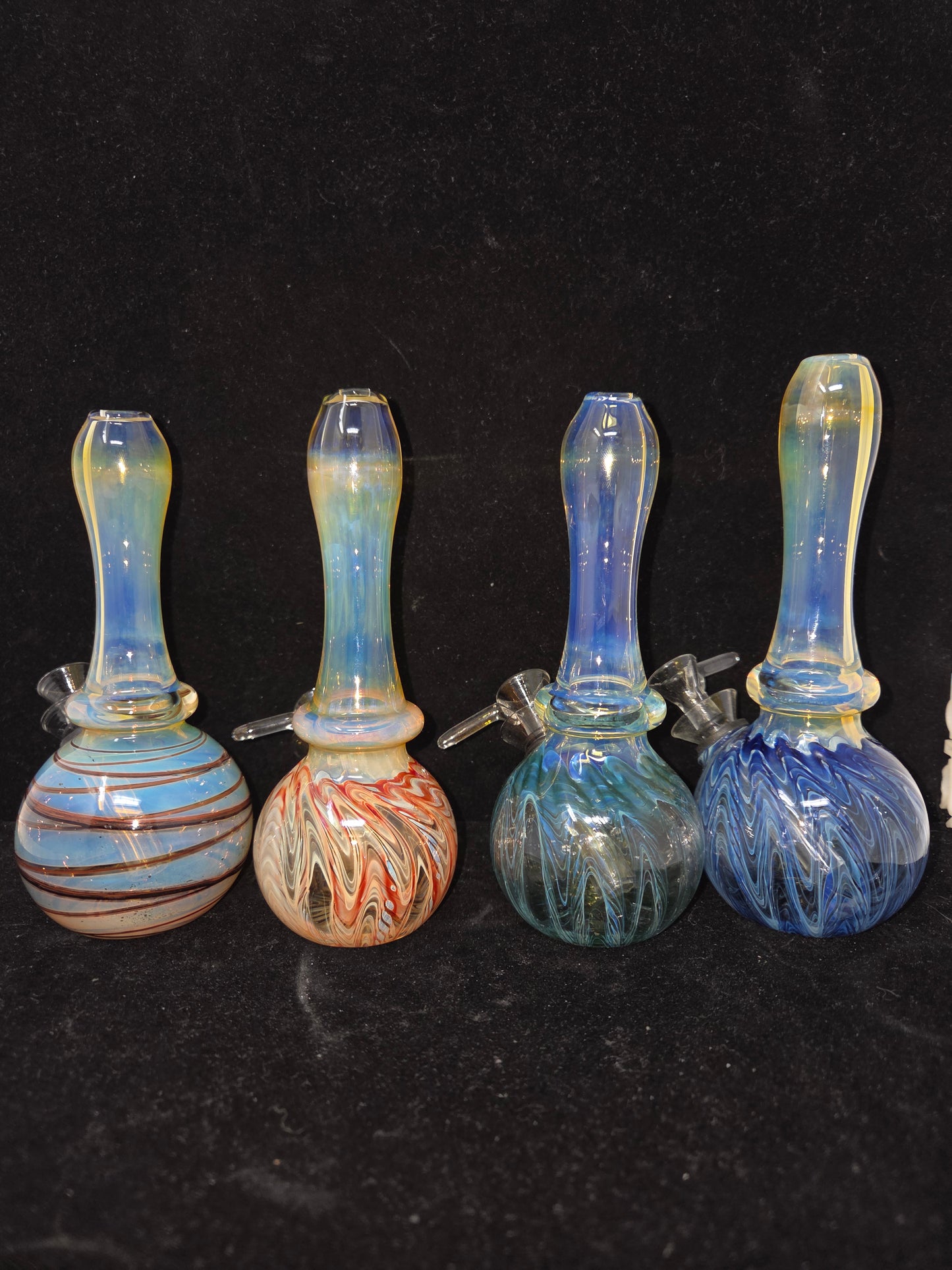Oregon Made Glass Mini Round Bottom 6" Tubes - Pull Stem
