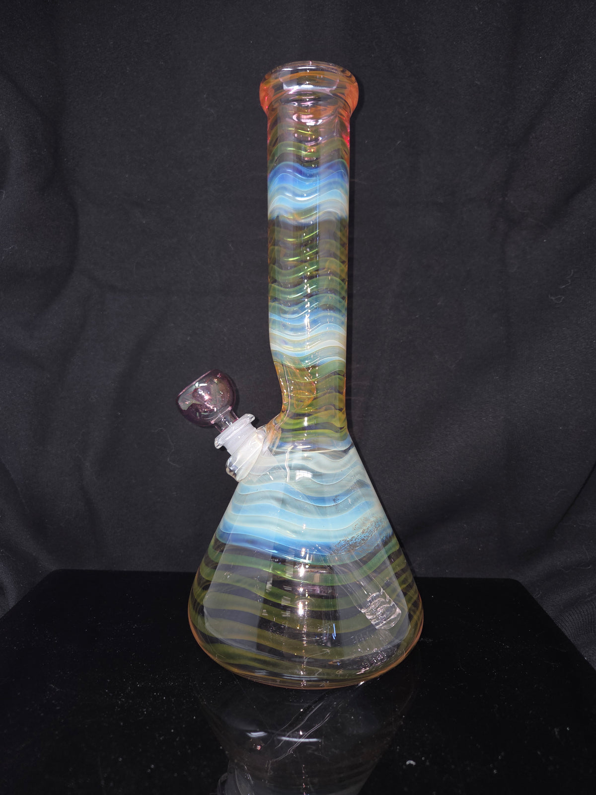 11" 38x4 Fully Gold/Silver Fumed Beakers