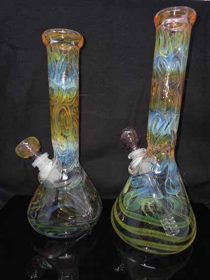 9" 32x4 Fully Gold/Silver Fumed Beakers
