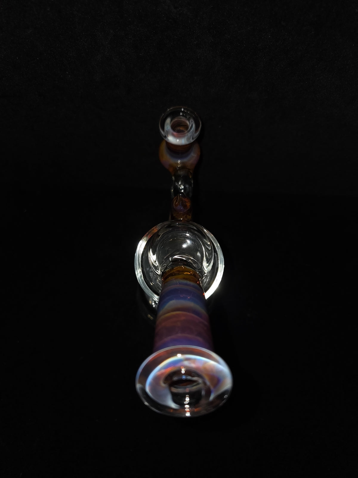 Garner Glass Horn Dumper - Amber Purple