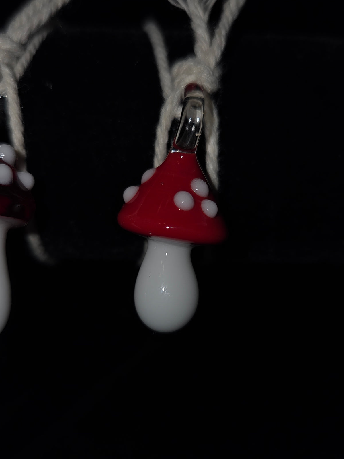 Kyle White Mushroom Pendants