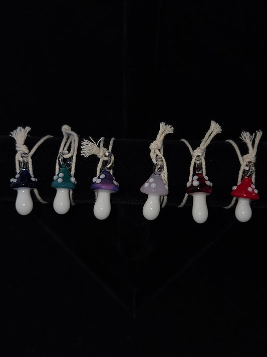 Kyle White Mushroom Pendants