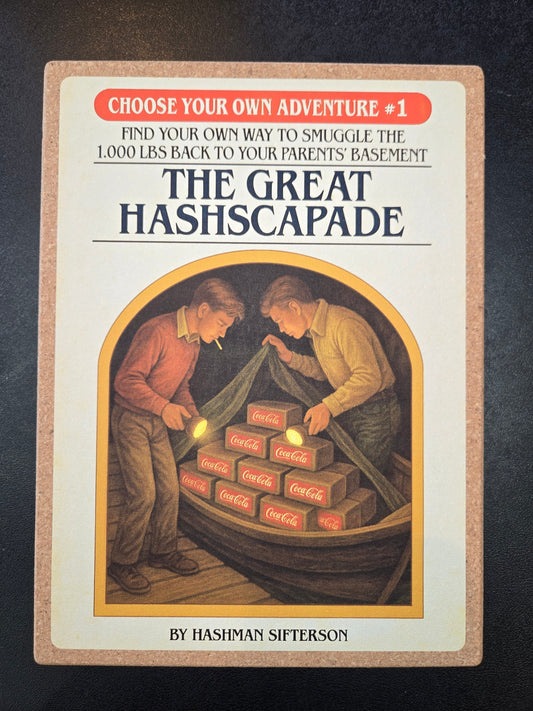 Mattitude Mats 9.75x7.25" Rectangle- Choose Your Own Adventure: The Great Hashscapade