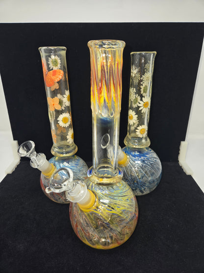 Oregon Made Glass Round Bottom 10" Tubes - Downstem