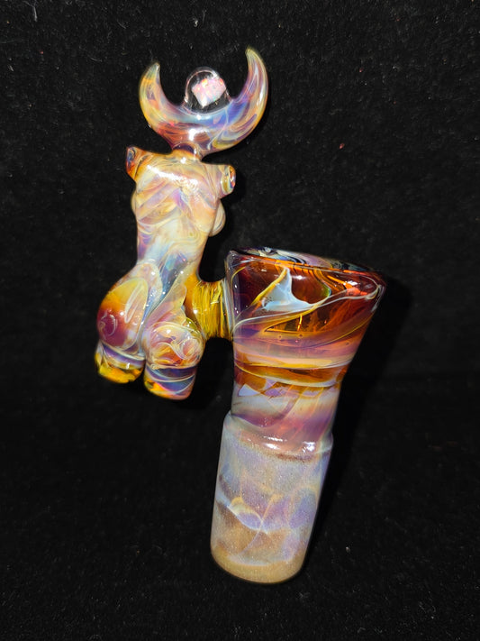 Papa PGlass x Hannya Glass Collab Slide - Moon Babe