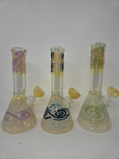9" 32x4 Color Squiggle Beakers