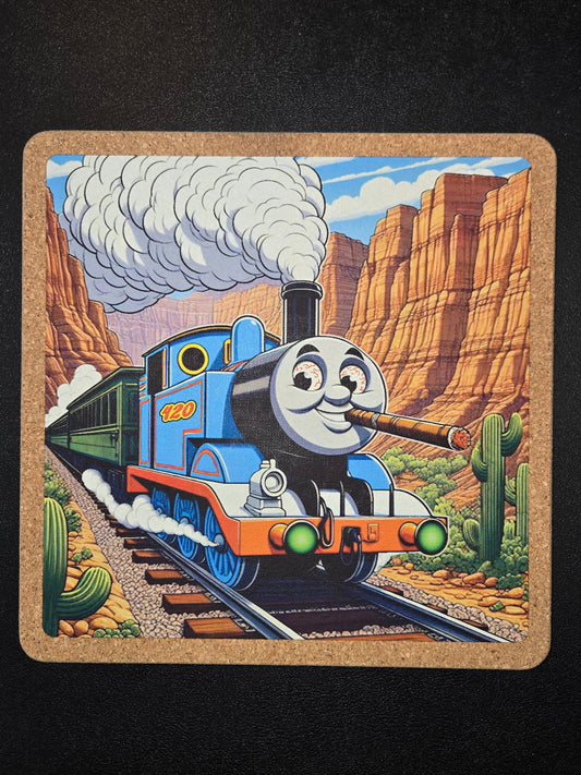 Mattitude Mats 7.25" Square- Thommy the Toking Engine