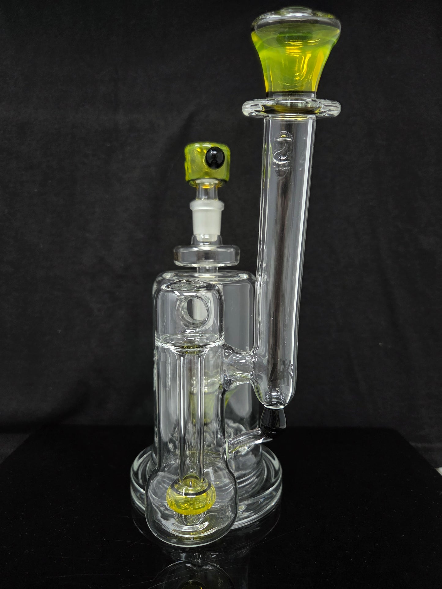 SlugWorth Glass Top Hat Double Bubblers