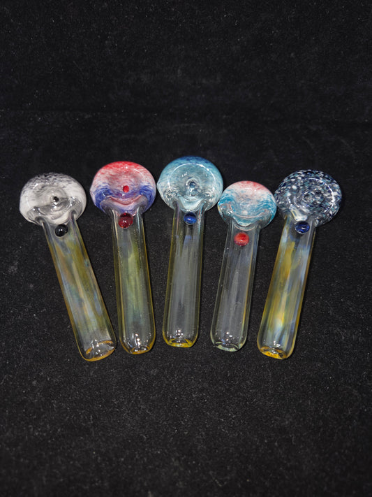 JFG Assorted Frit Head Fume Spoon Pipes