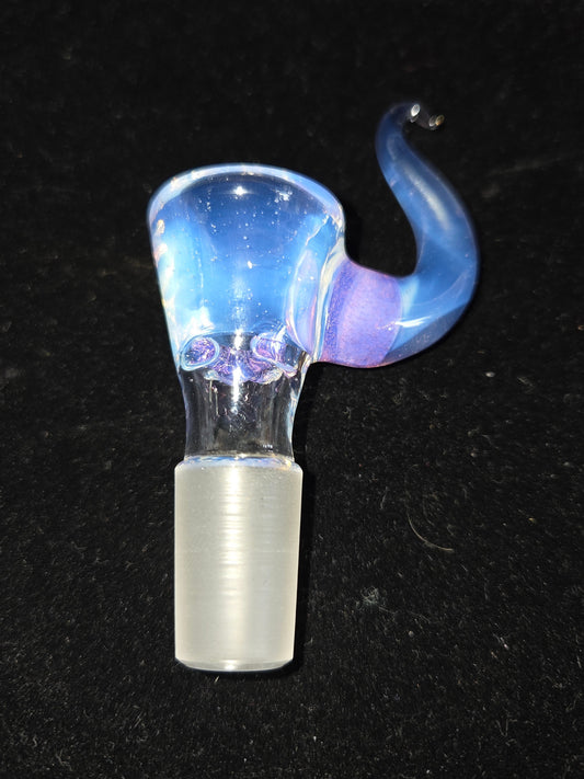 Hannya Glass 14mm Pretty Up-Horn Slide - Ghost and Lilac