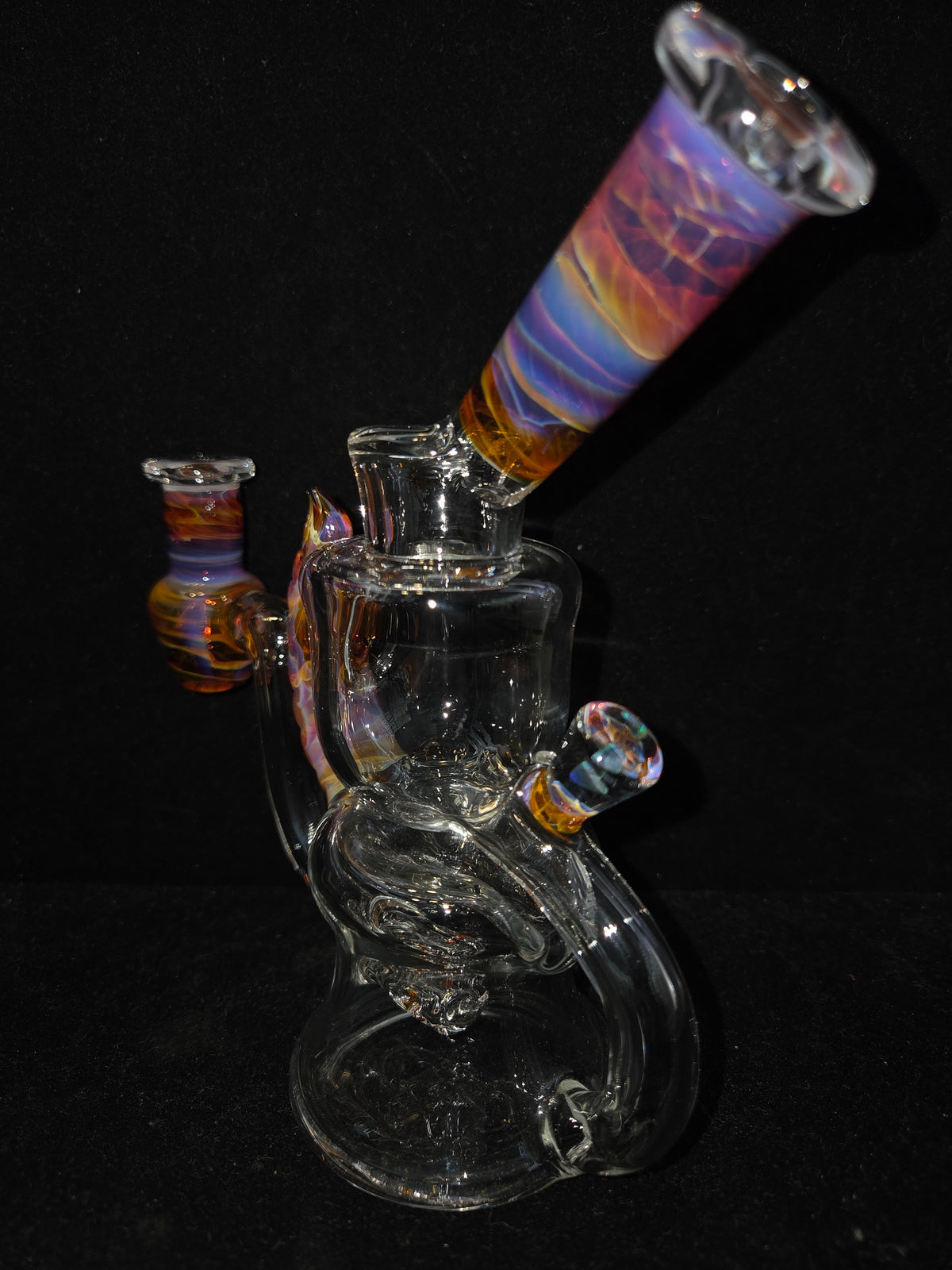 Garner Glass Horn Dumper - Amber Purple