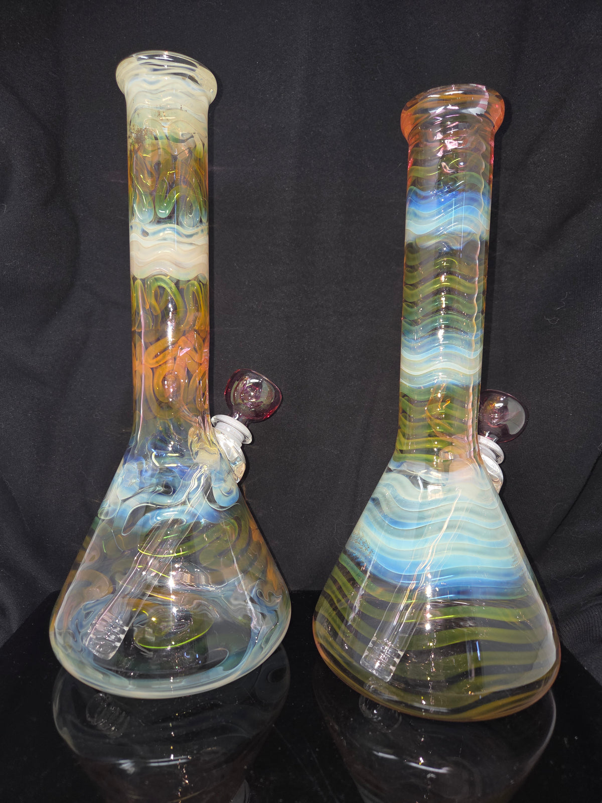 11" 38x4 Fully Gold/Silver Fumed Beakers