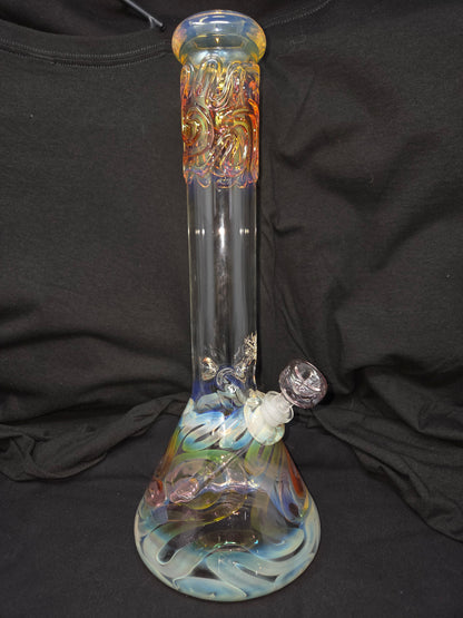 16" 50x5 Clear Gold/Silver Fumed Beakers