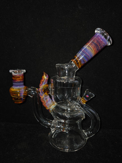 Garner Glass Horn Dumper - Amber Purple