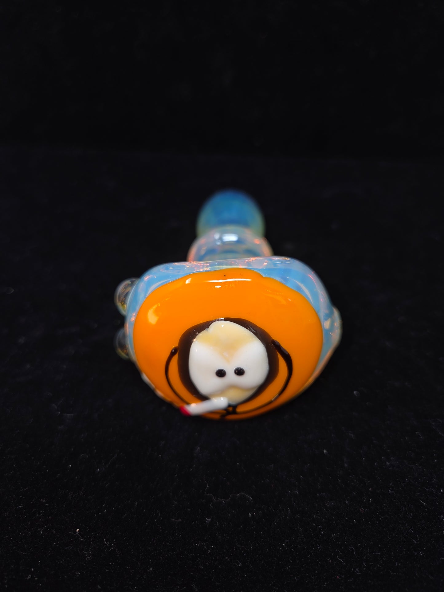 Waynes Glass Fumed Character Spoon Pipes