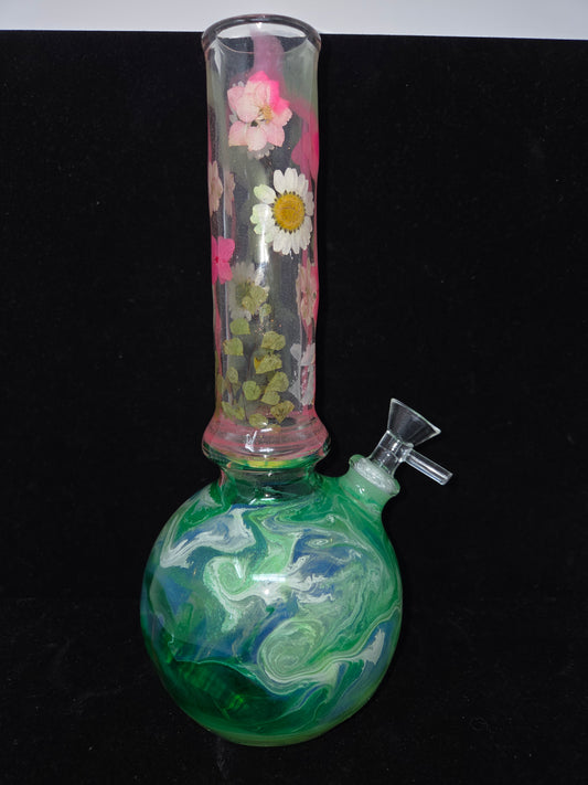 Oregon Made Glass Round Bottom 10" Tubes - Fixed Stem