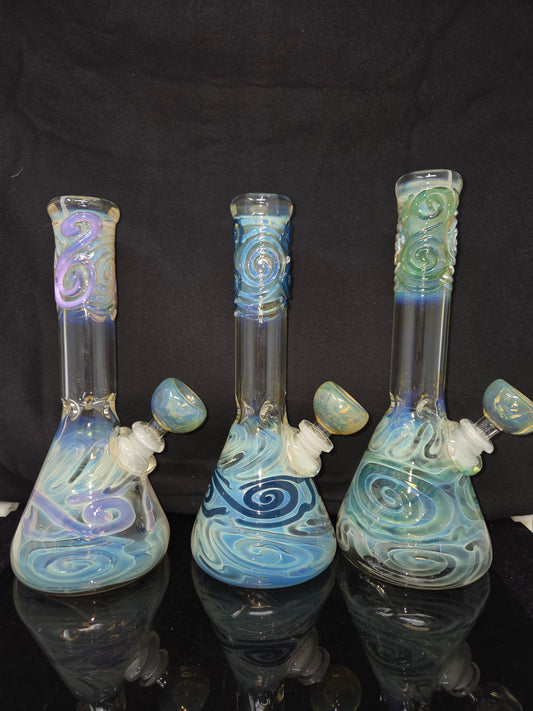 9" 32x4 Color Squiggle Beakers