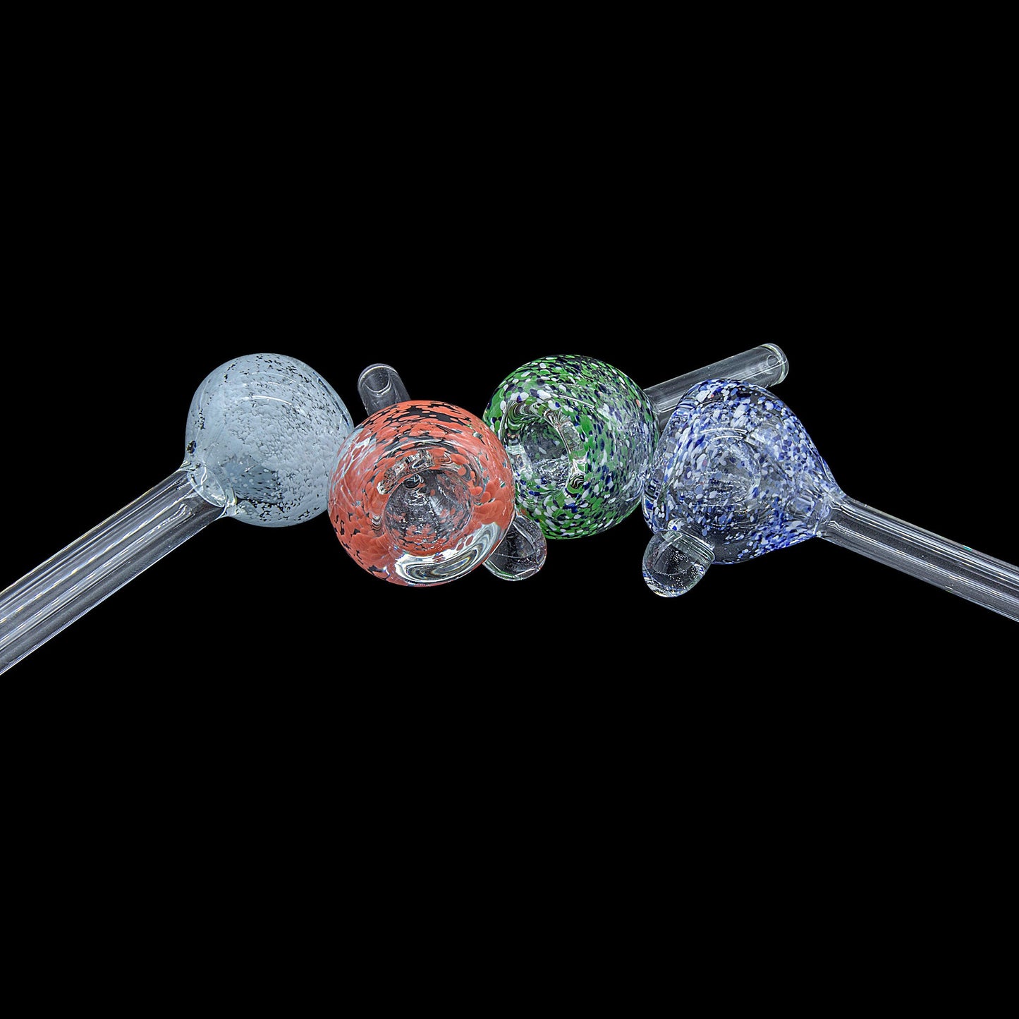 Frit Bubble Bowl Pull-Stem Slide (Various Colors)