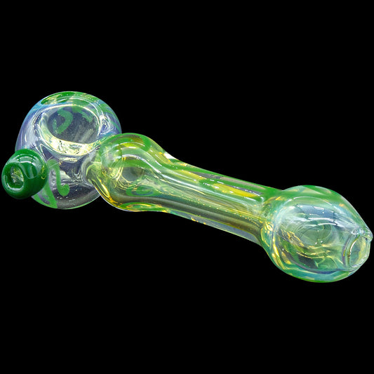 "Painted Warrior Spoon" Glass Pipe