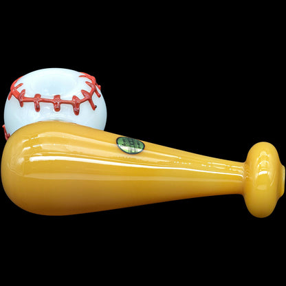 "420 Stretch" Bat & Baseball Glass Pipe