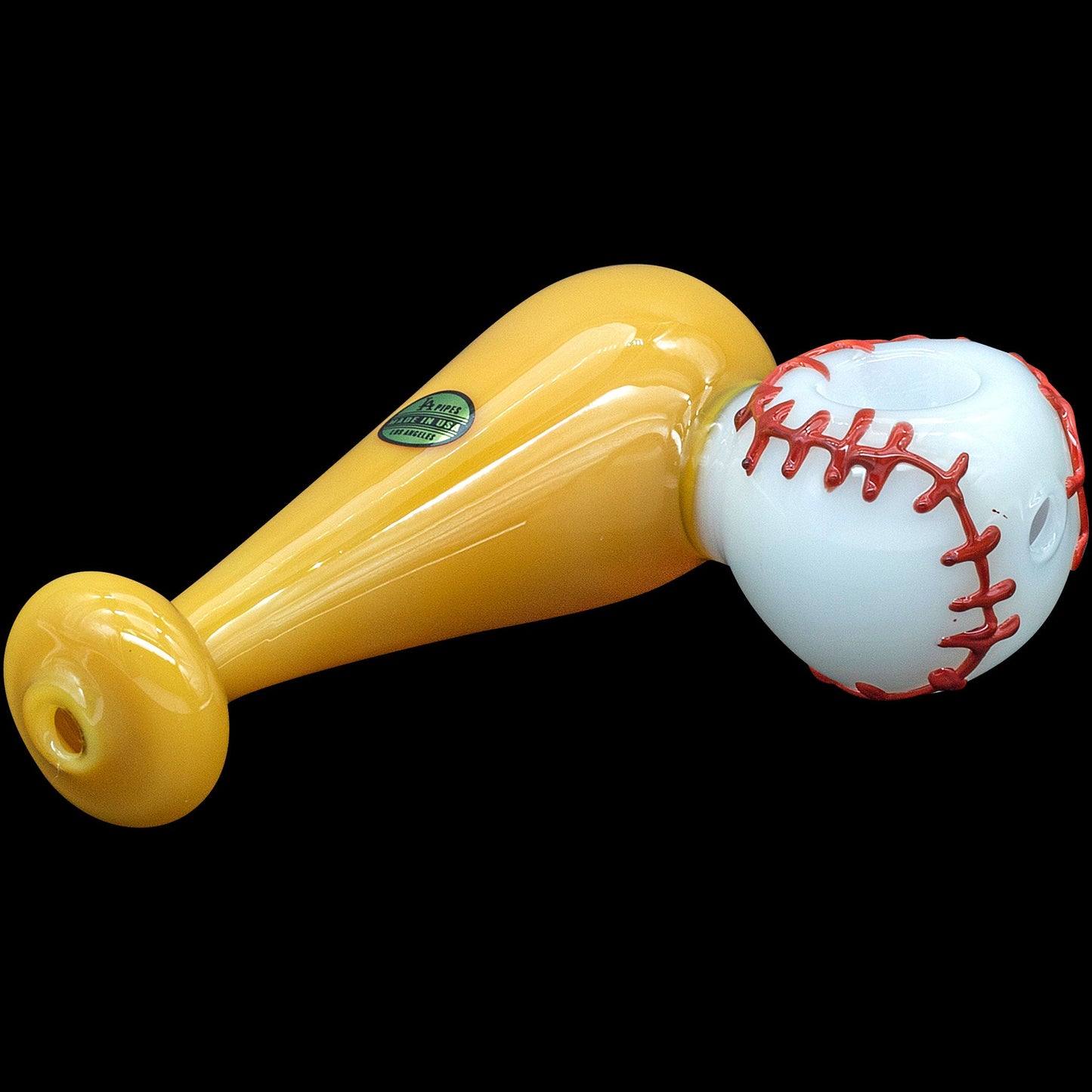 "420 Stretch" Bat & Baseball Glass Pipe