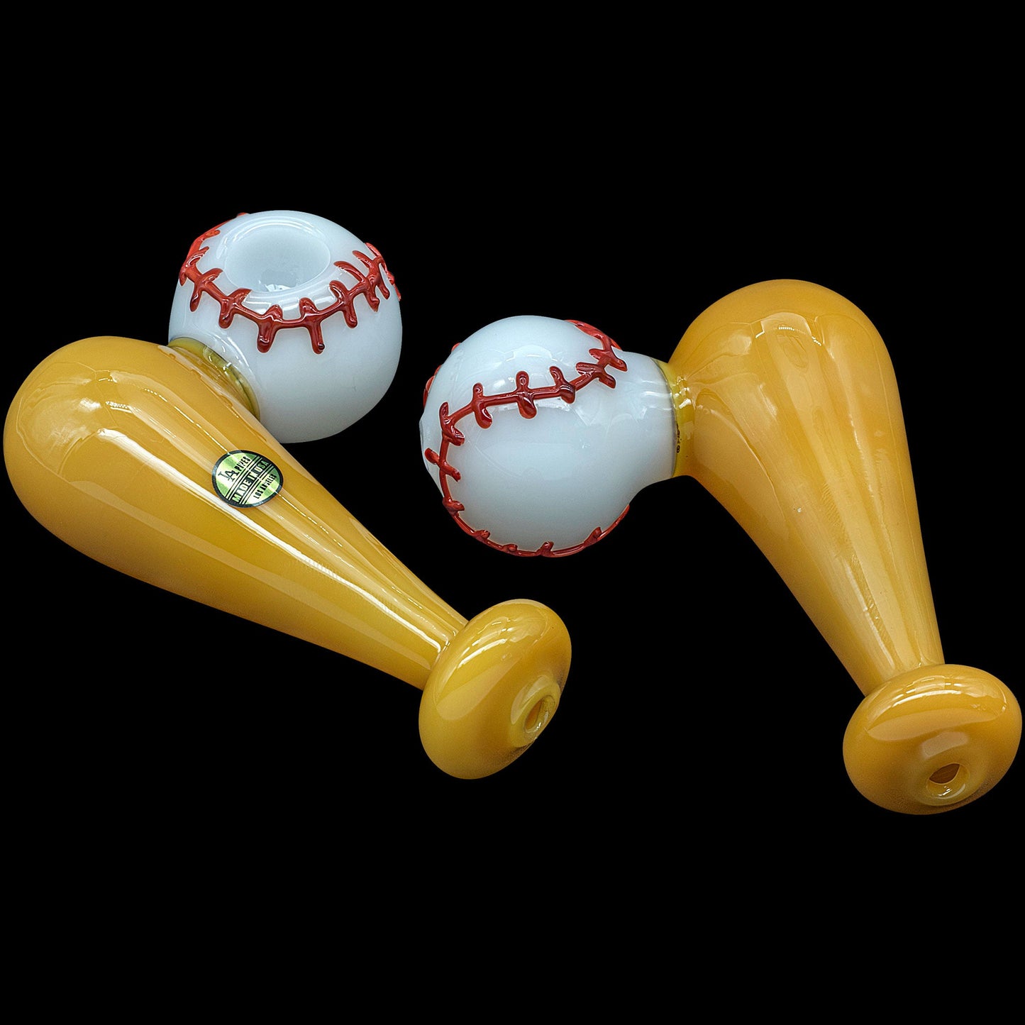 "420 Stretch" Bat & Baseball Glass Pipe